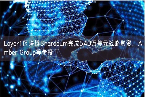Layer1区块链Shardeum完成540万美元战略融资，Amber Group等参投