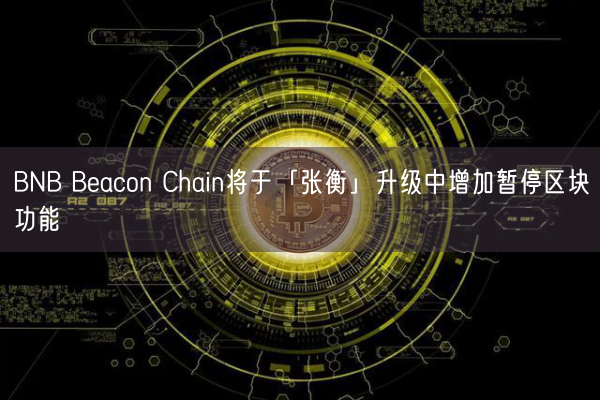 BNB Beacon Chain将于「张衡」升级中增加暂停区块功能