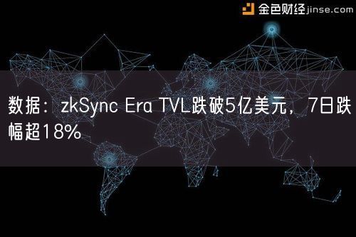 数据：zkSync Era TVL跌破5亿美元，7日跌幅超18%
