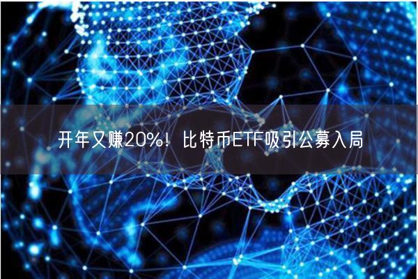 开年又赚20%！比特币ETF吸引公募入局